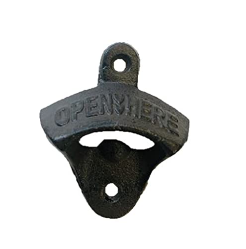 100 Cast Iron Wall Mounted Rustic Vintage Style Bottle Openers Open Here