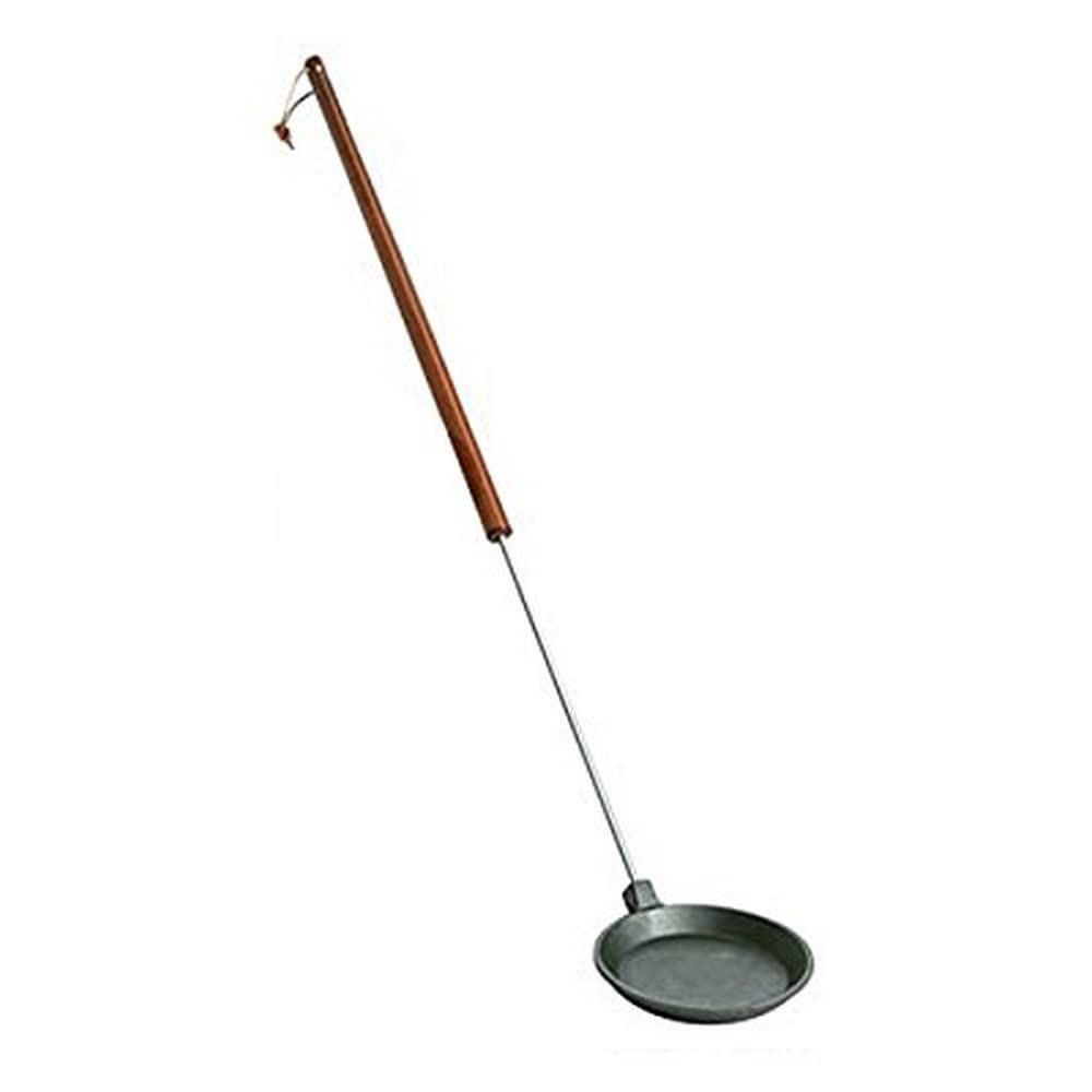 Rome 1024 Family Campfire Cast Iron Skillet With Steel And Wood Handle, 6-Inch