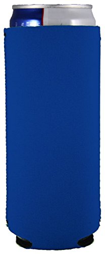 Blank Neoprene Slim Can Coolie (1, Royal Blue)