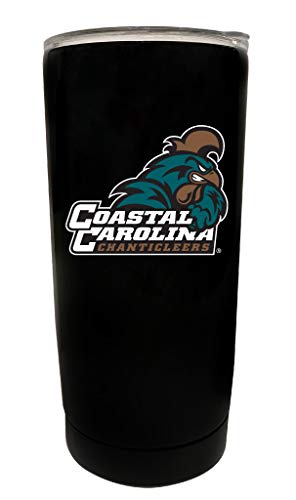 Coastal Carolina University Black Insulated Stainless Steel Tumbler Glossy Brushed Finish Officially Licensed Collegiate Product