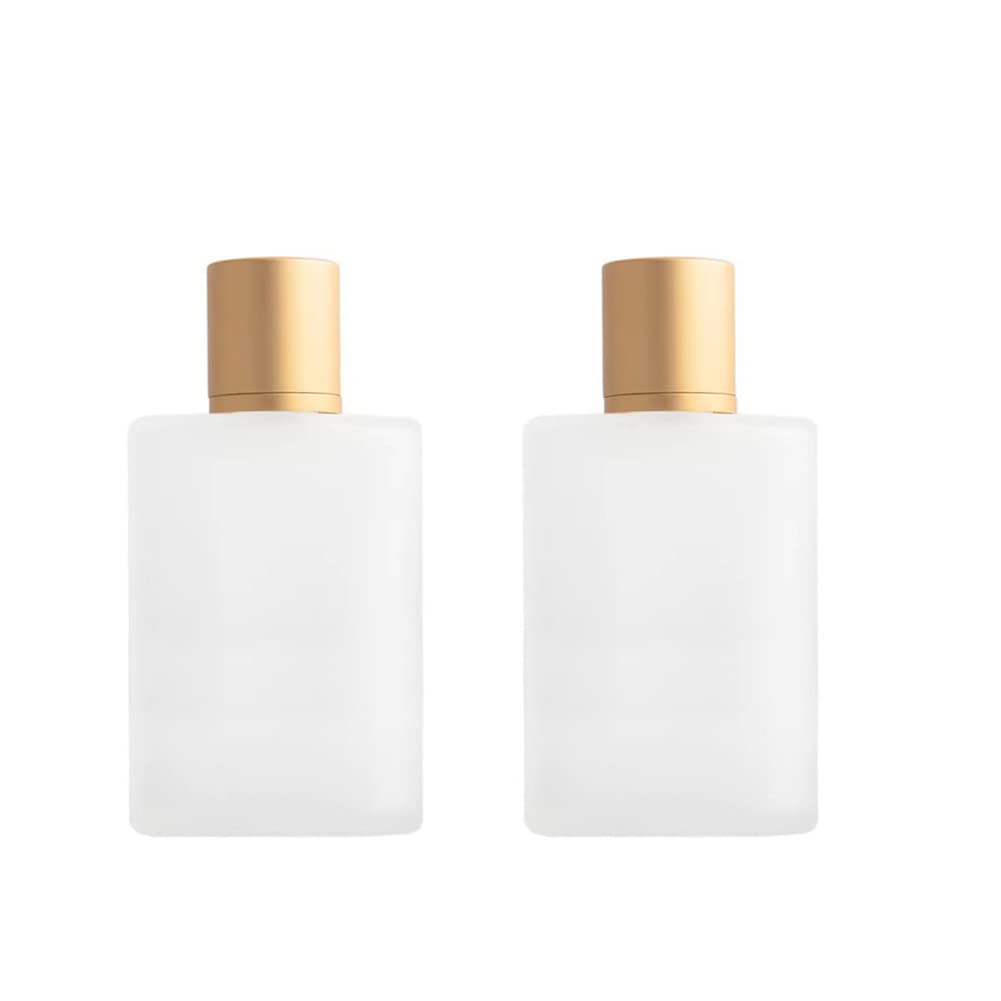 Yorror 2 Pack 100Ml Frosted Glass Spray Bottle Perfume Atomizer,Refillable Fine Mist Spray Bottle,Portable Fragrance Perfume Dis