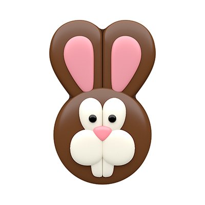 Spinningleaf Easter Bunny Sandwich Cookie Chocolate Candy Mold