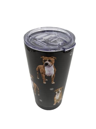 Petbella Pitbull Insulated Tumbler With Lid 16 Oz Stainless Steel Vacuum Insulated Double Wall Travel Thermos Tumbler Dog Breed