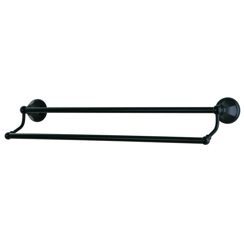 Kingston Brass BA4813ORB Metropolitan 24-Inch Dual Towel Bar  Oil Rubbed Bronze