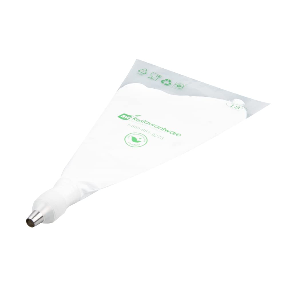 Restaurantware Pastry Tek Piping Tip 1 Round Round Tip For Icing - #1A Corrosion-Resistant Stainless Steel Icing Tip Dishwasher-