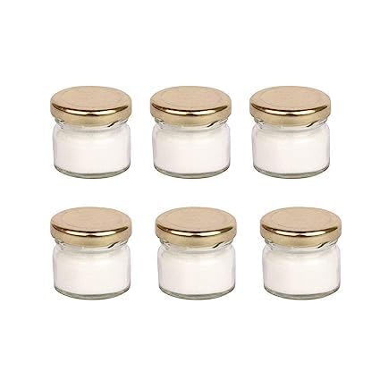 Seiri Transparent Glass Jar 41Ml| With Airtight Lid Kitchen Glass | Containers Set Of 6 | For Storage |