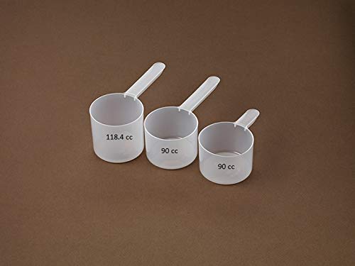 1/2 Cup (4 Oz. | 118.4 Ml) Long Handle Scoop For Measuring Coffee, Pet Food, Grains, Protein, Spices And Other Dry Goods (Pack O