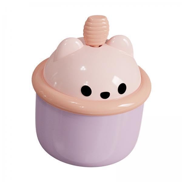Merishopp 2Xegg Beater Whisk Cute Bear Shape Practical Hand Push Egg White Blender Mixer Violet| Kitchen Tools| Cooking Gadgets|