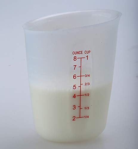 Szxc Silicone Flexible Measuring Cups Set For Epoxy Resin, Butter, Chocolate & More - 2 Cup + 1 Cup - Melt Stir Squeeze & Pour -