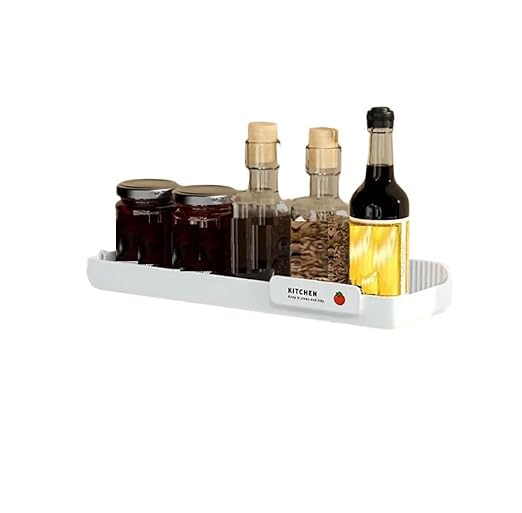 Nishiv Seasoning Holder Rack With Hooks Hanging Spice Shelf Storage Wall Mount Spice Rack Organizer For Kitchen Pantry Cabinet D