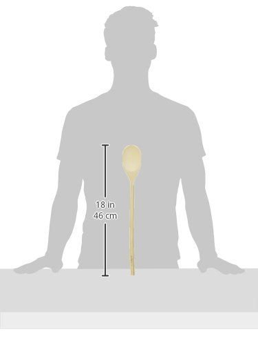 Winco Wwp-18 Wooden Spoon, Medium, Tan