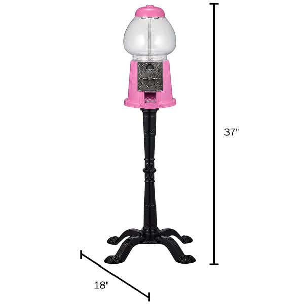 Great Northern Popcorn Gumball Machine With Stand - 1920S-Style Nostalgic Decor Candy Dispenser - Coin-Operated Candy Vending Ma