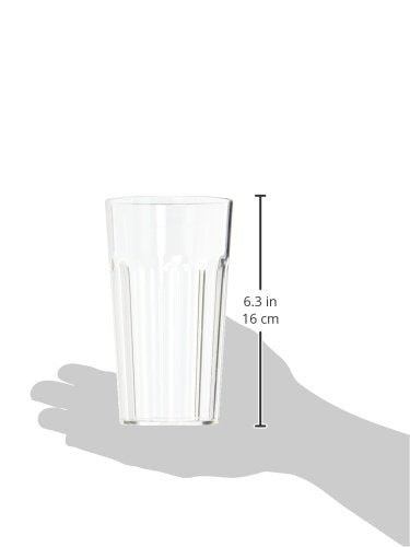 P71114 Uniware Unbreakable Glasses Set Of 4,Bpa Free,Shatterproof Break-Resistant Polycarbonate Water Tumblers- 100% Made In Ita