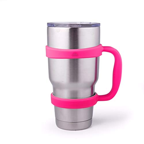 Strata Cups 30Oz Tumbler Handle (Pink) Available For 30Oz Yeti Tumbler, Ozark Trail Tumbler, Rambler Tumbler- Bpa Free