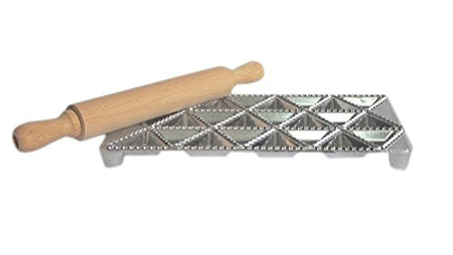 Eppicotispai 24 Triangle Holes Aluminium Maker with Rolling Pin