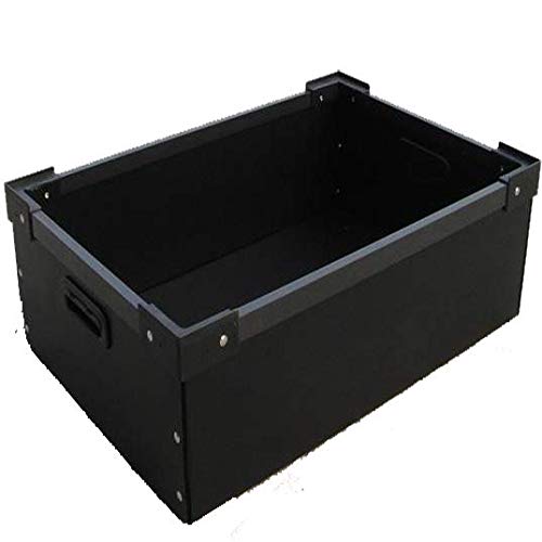 Ses Acrylic SupremeEsd Safe Antistatic Pp Corrugated Box Conductive Bins Storage Box Size (L 600 X W 400 X H 200, Black)