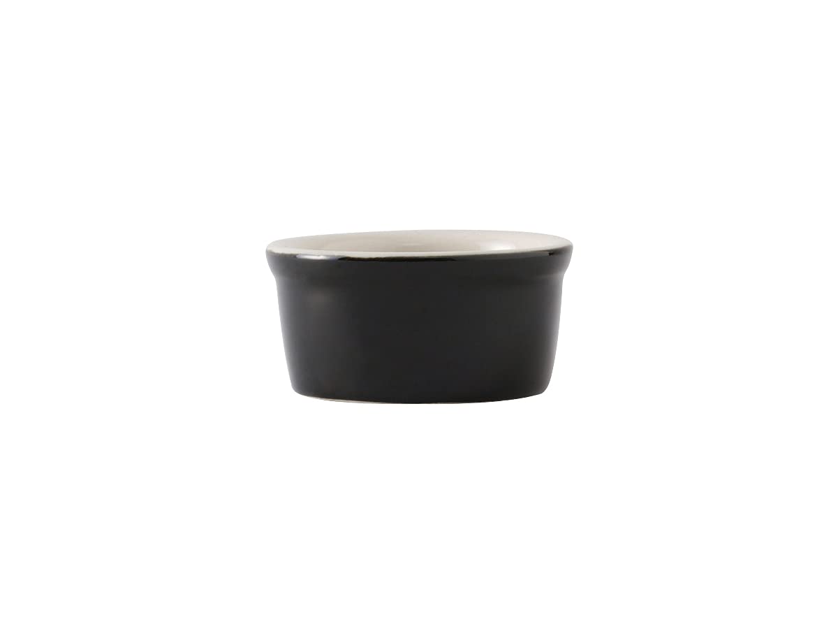 Tuxton China B4X-035 Ramekin, 3-1/2 Oz., 3-1/4'' Dia. X 1-5/8''H, Microwave & Dishwasher Safe, Oven Proof, Fully Vitrified, Lead