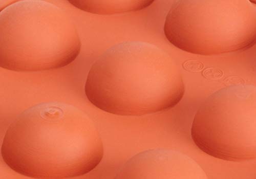 Silikomart Siliconflex Half-Sphere Mold, 1.57 Inch Diameter X 0.78 Inch High