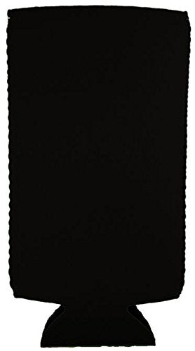 Blank Neoprene Slim Can Coolie (4 Pack, Black)