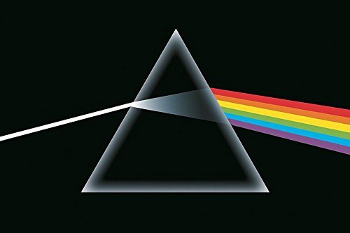 Buyartforless Pink Floyd - Dark Side Of The Moon, Prism 36X24 Music Album Art Print Poster Classic, Pink