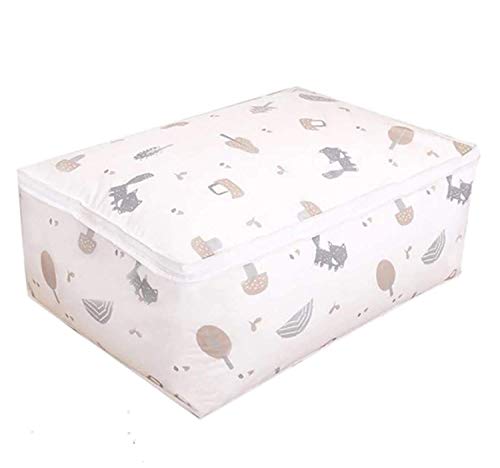 Jashgop Under Bed Storage Bag | Blanket Storage Bag UnderBed Quilt Clothes Storage Bag With Washable Waterproof Fordable Transp