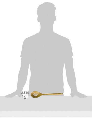 Norpro 12-Inch Bamboo Slotted Spoon, Shown
