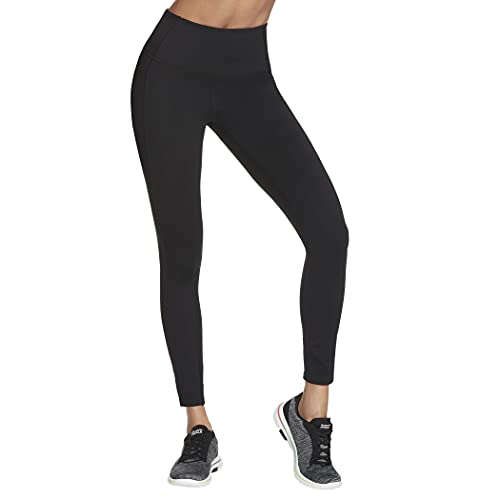 Skechers Womens Go Walk High Waisted Legging, Black, X-Large