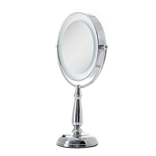 Zadro 11'' Makeup Mirror With Lights And Magnification Dimmable Touch Led Lighted Makeup Mirror With Magnification 5X/1