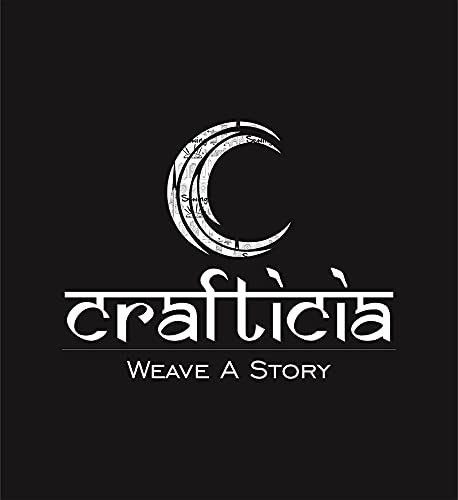 Crafticia Aluminum Leaf Incense Holder & Ash Catcher Agarbatti Stand Featuring Ganesh Figurine Pooja Article for God (9x2 inch)