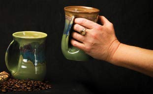 Clay In Motion Handwarmer Mug - Left Hand (Riverstone)