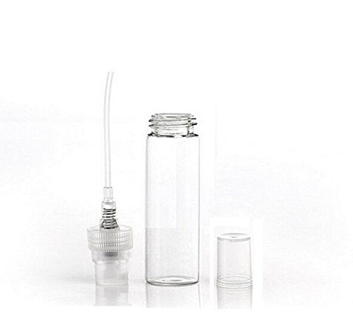 Elfenstal- 20Pcs Empty 10Ml Clear Fine Mist Atomizer Glass Bottle Spray Refillable Perfume Empty Bottle Glass Clean Cloth For Tr