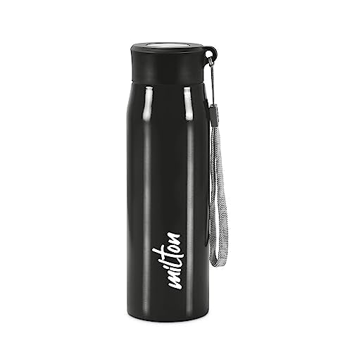 Milton Alive 750 Stainless Steel Water Bottle, Set Of 2, 750 Ml Each, Cyan, Red | 100% Leaf Proof | Office Bottle | Sports Bottl