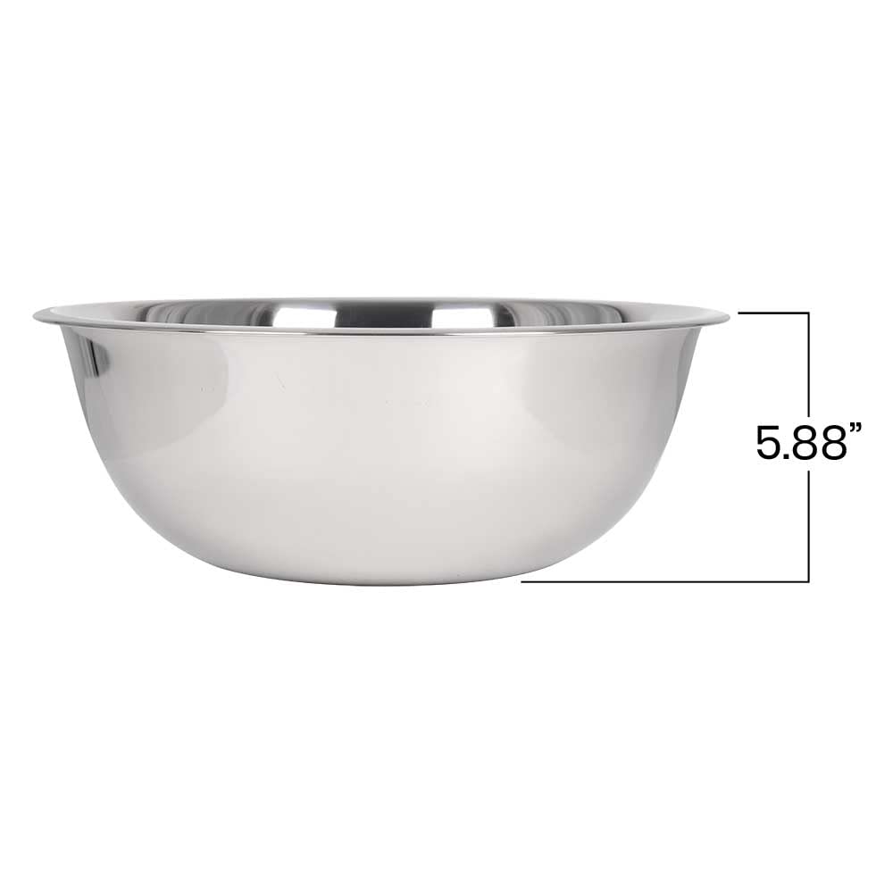 Lindy'S Extra Heavy Stainless Steel Mixing Bowl, Mixing Ingredients, Serving Salads, Or Storing Leftovers, Multipurpose Bowl (13