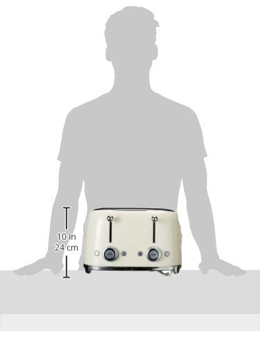 Smeg 50S Retro Line Cream 4X4 Slot Toaster