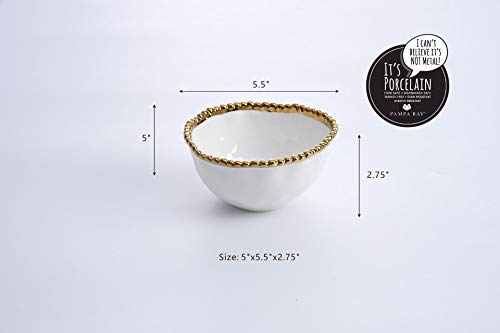 Pampa Bay Golden Salerno Porcelain Small Bowl