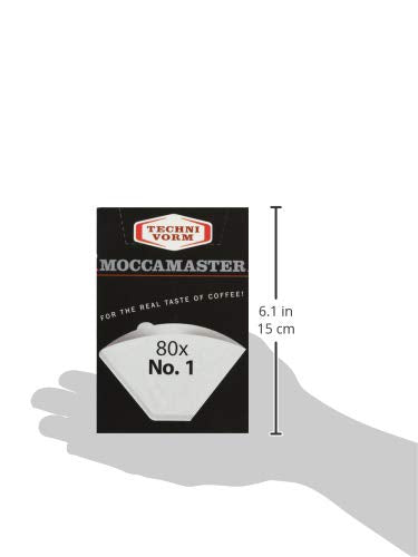 Technivorm Moccamaster 85090 Cup-One Paper Filters, 80 Count, White