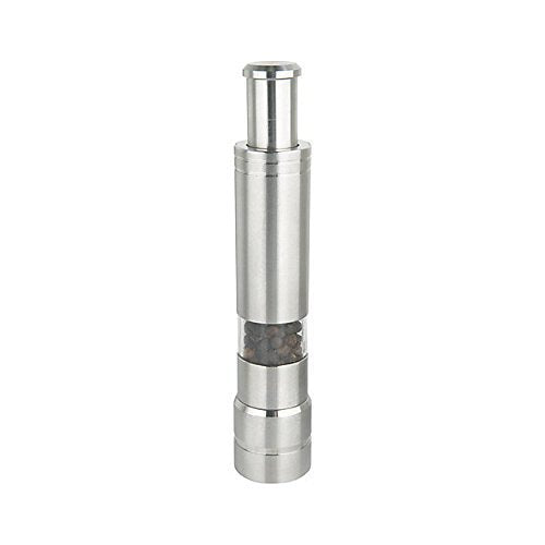 LANKESH ENTERPRISE. Stainless Steel Mini Paper Mills Grinder Tool Hand Operated Manual Salt and Other Spice Mill Pump & Grind To