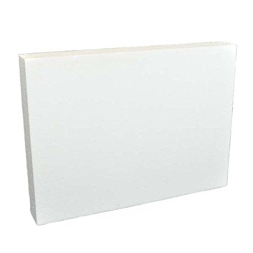 Oasis Supply Dummy Quarter Sheet Cake, 9 x 12 x 5, White
