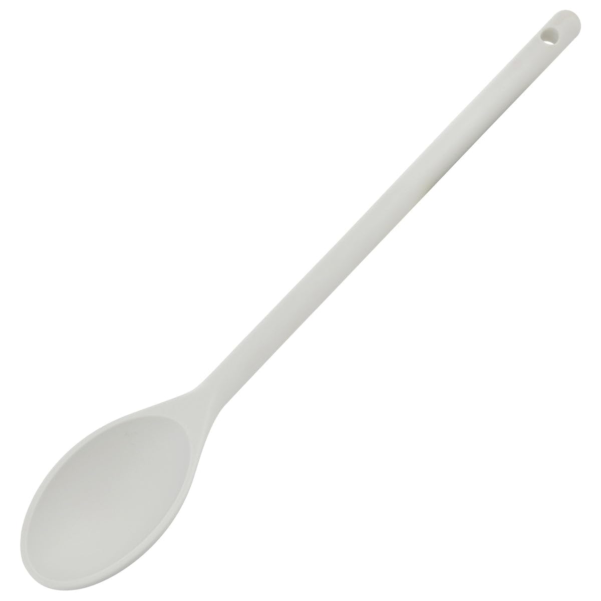 Winco 15 High-Heat Nylon Cooking Spoon For Temperatures up to 400F, Off White
