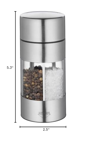 Kchenprofi Trattoria Salt And Pepper Combo Mill, Silver/Clear