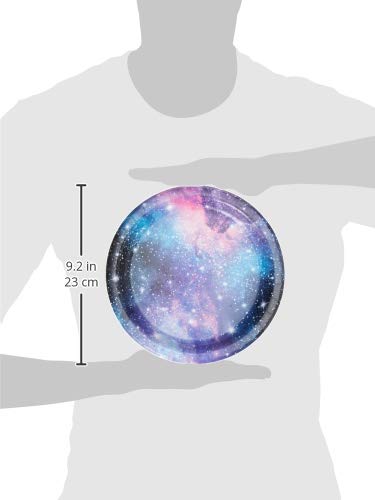 Creative Converting Galaxy Party Plate, 8.75'', Multicolor