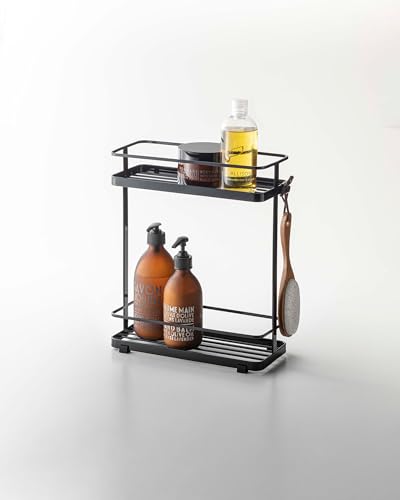 Yamazaki Home 6791 Bath Rack-Bathroom Shower Storage Holder, Caddy Shelf Organizer, One Size, Black