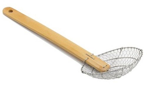 Bamboo Handle S/S Coarse Skimmer (4'')