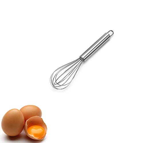 Aeyistry 8 Inch Stainless Steel Egg Whisk Multifunction Hand Egg Beaters Egg Stirring Mixing Whisk