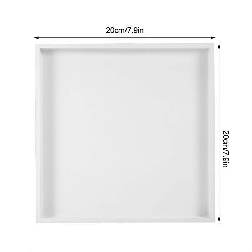 Multi-Purpose Desktop Storage Trays, Fruit Organizer Valet Tray For Cans Drinks Food Jewelry Cosmetics White