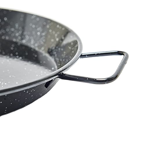 Garcima 18-Inch Enameled Steel Paella Pan, 46Cm