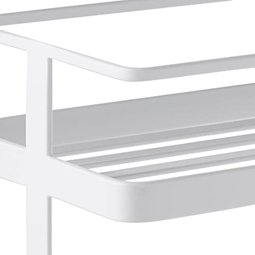 Yamazaki Home Countertop Spice Caddy-Storage And Organizer Rack | Steel, One Size, White