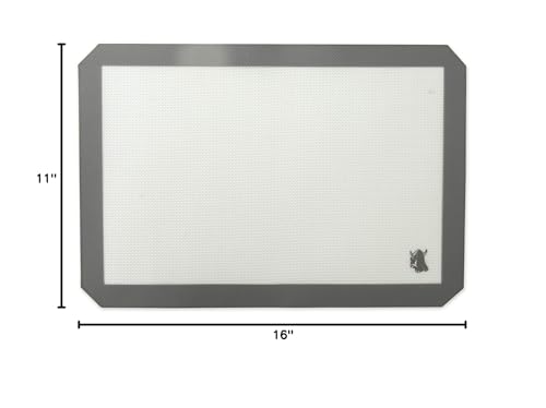 Nordic Ware Deluxe Silicone Nonstick Baking Mat, 16"x11", Storm Grey, Model 02113, Perfect for Baking and Cooking