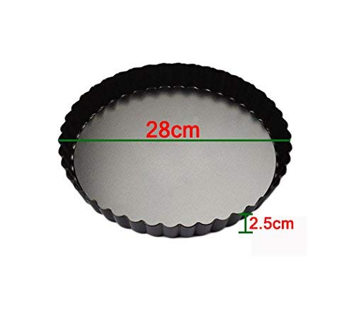 Z-Color 11 Inch Non-Stick Loose Bottom Cake Mold Quiche Pan Chrysanthemum Pie And Cake Mould Pizza Pan