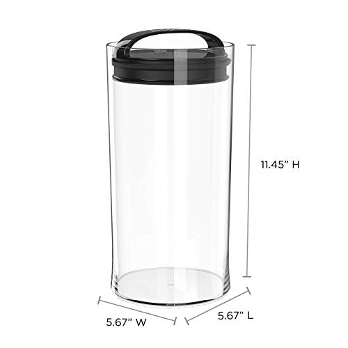 Prepara Evak Fresh Saver Plastic Food Storage, 128 Ounce, Black